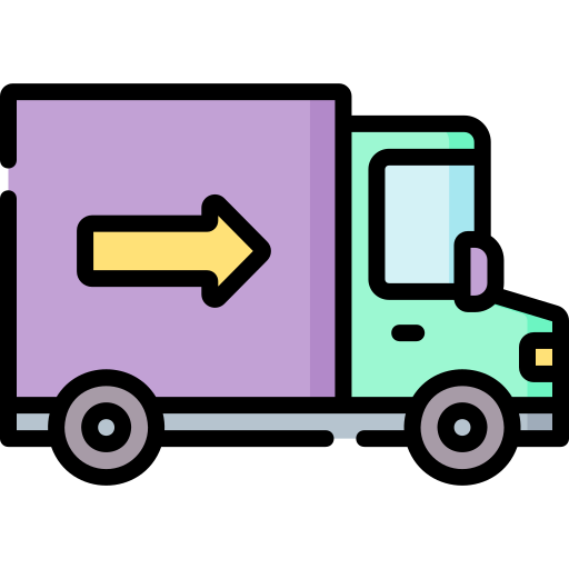 Delivery truck Special Lineal color icon