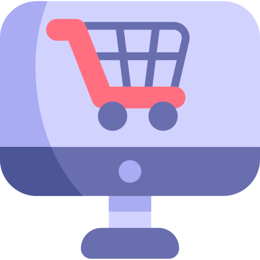 Shopping online Kawaii Flat icon