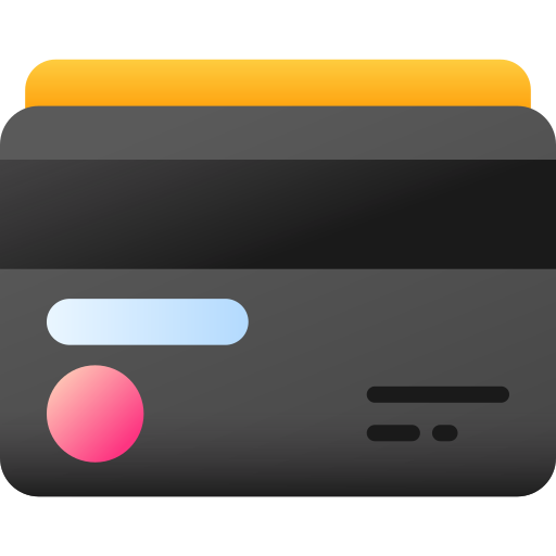 karta kredytowa 3D Color ikona