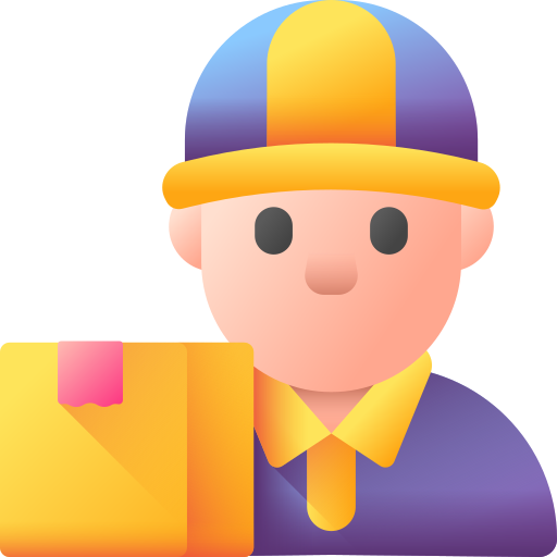 Delivery courier 3D Color icon