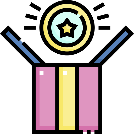 ricompensa Detailed Straight Lineal color icona