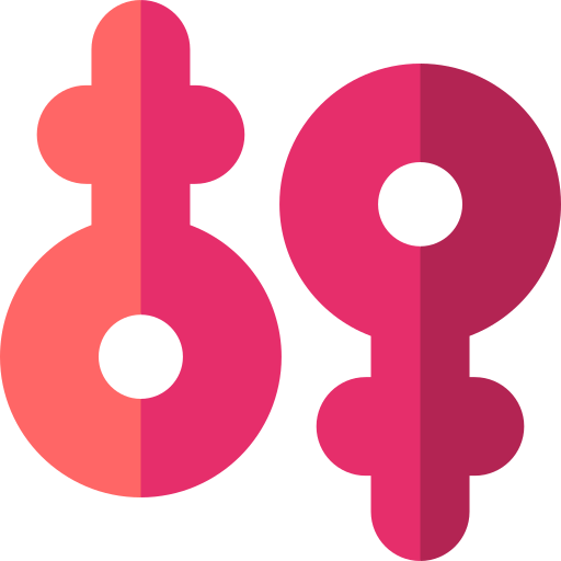 Гендерный символ Basic Rounded Flat иконка