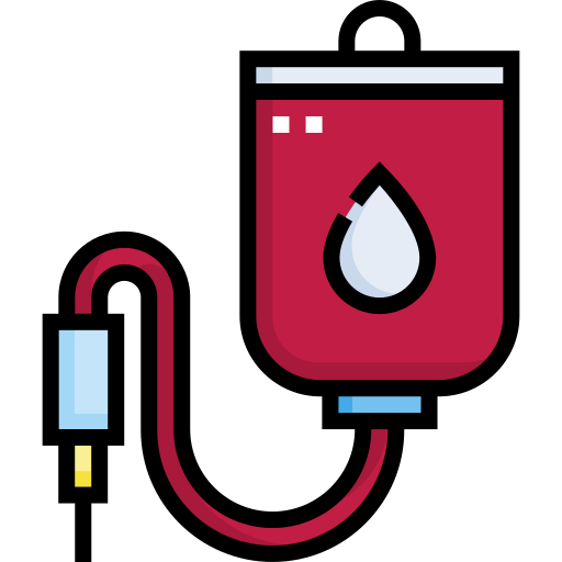 Blood donation Detailed Straight Lineal color icon