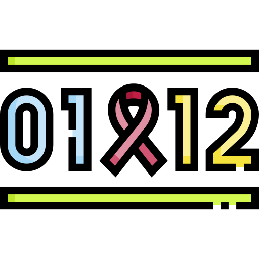 día mundial del sida Detailed Straight Lineal color icono