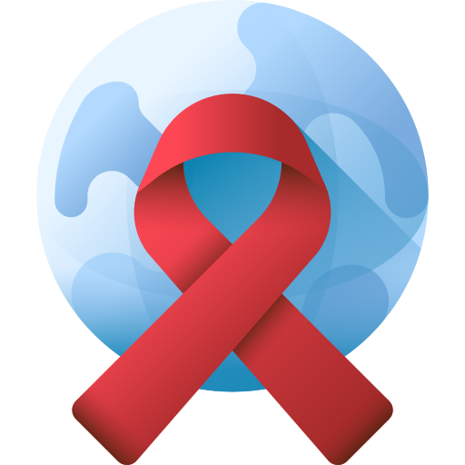 Международный день борьбы со СПИДом 3D Color иконка