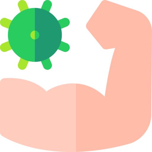 immuunsysteem Basic Rounded Flat icoon