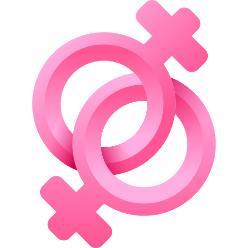 Lesbian 3D Color icon