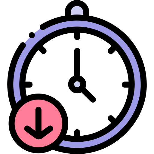 tiempo de inactividad Detailed Rounded Lineal color icono