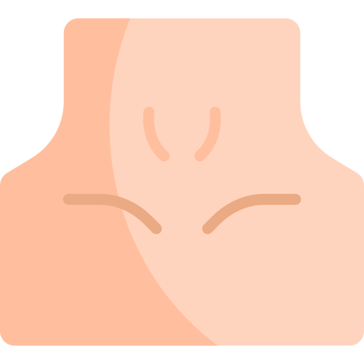 cuello Kawaii Flat icono