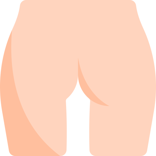 Buttock Kawaii Flat icon