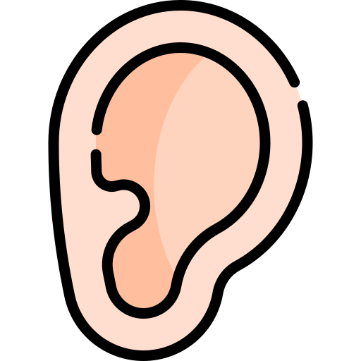 Ear Kawaii Lineal color icon