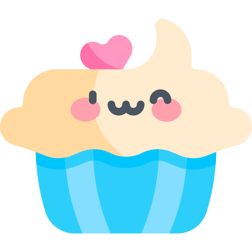 cupcake Kawaii Flat icon