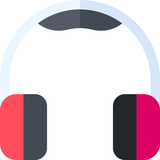 Headphones Basic Rounded Flat icon