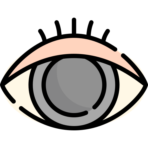 Eye Kawaii Lineal color icon