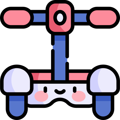 hoverboard Kawaii Lineal color icona