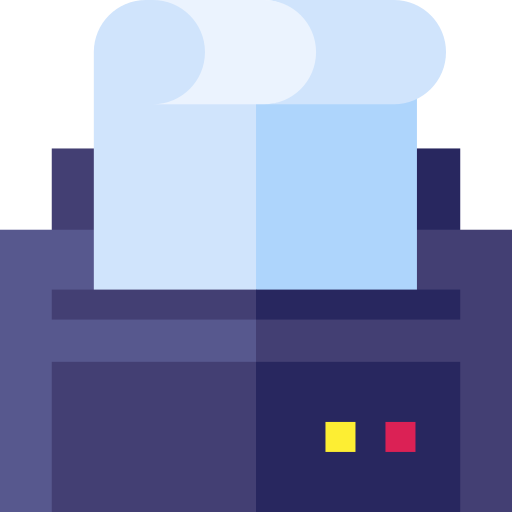 printer Basic Straight Flat icoon