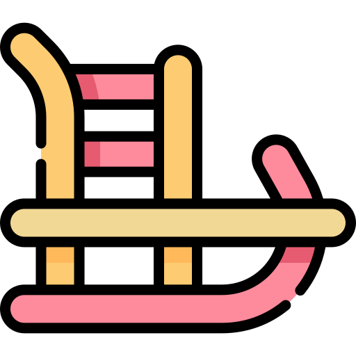 Sled Kawaii Lineal color icon