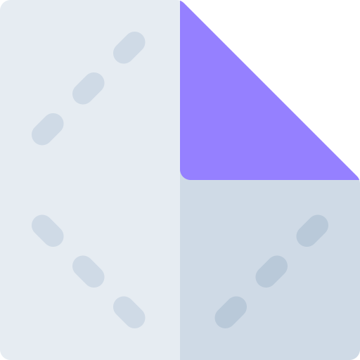 종이접기 Basic Rounded Flat icon