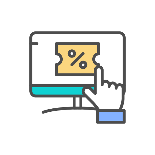 Coupon Generic Outline Color icon