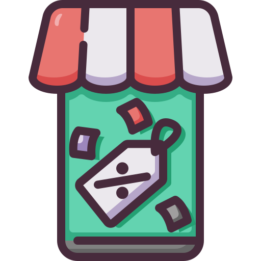 online-shop Generic Outline Color icon