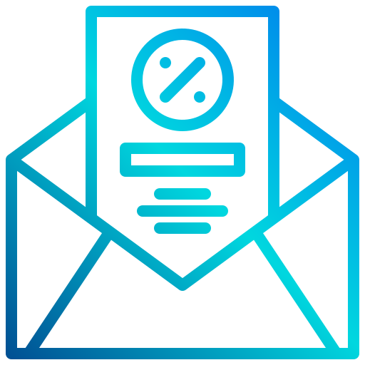 Envelope xnimrodx Lineal Gradient icon