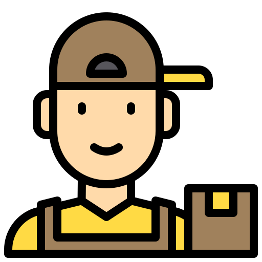 Delivery man xnimrodx Lineal Color icon