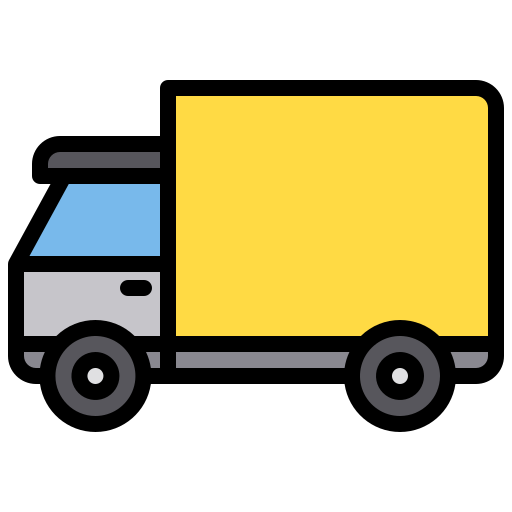 배달 트럭 xnimrodx Lineal Color icon