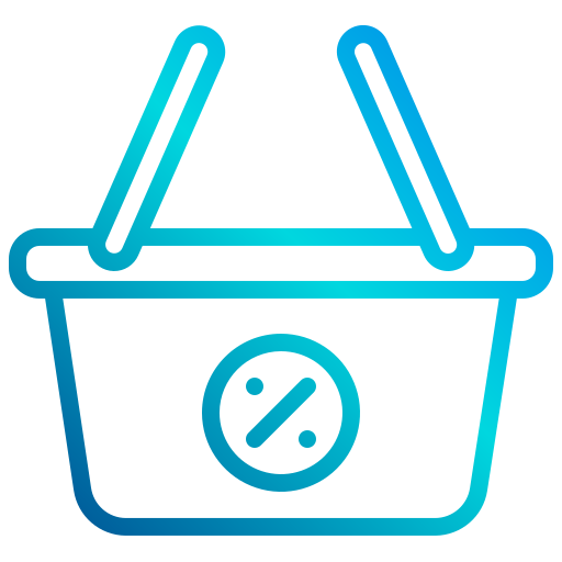 Shopping basket xnimrodx Lineal Gradient icon