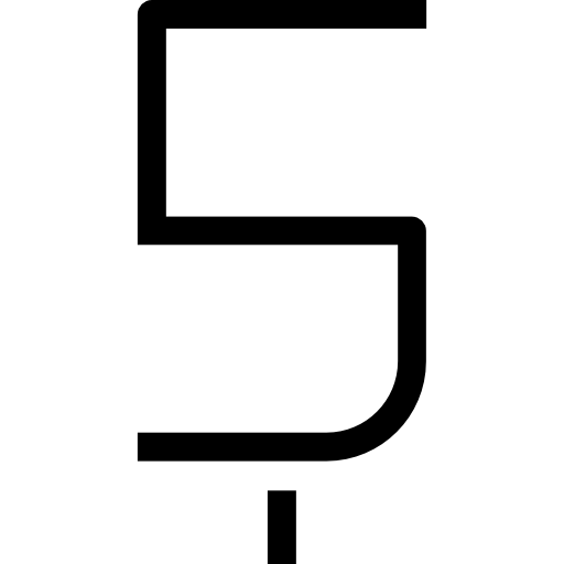 letra s Roundicons Premium Lineal icono