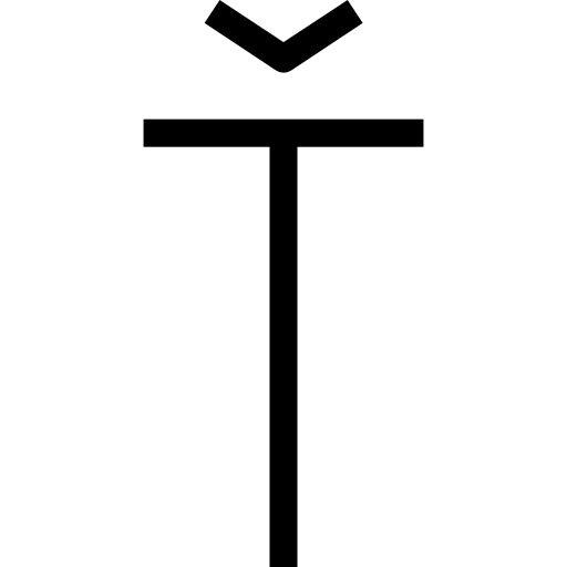 letra t Roundicons Premium Lineal icono
