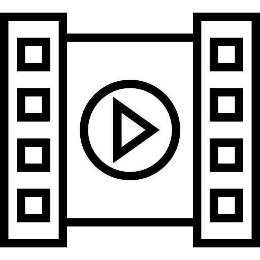 reproductor de video Prosymbols Lineal icono