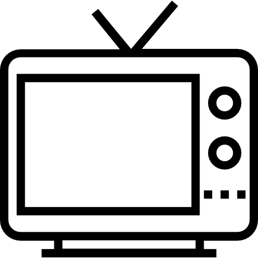 fernsehen Prosymbols Lineal icon
