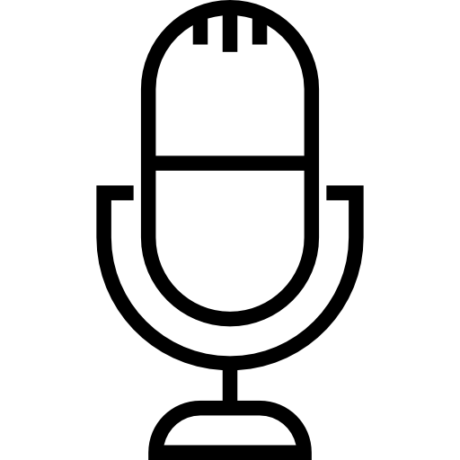 microfoon Prosymbols Lineal icoon