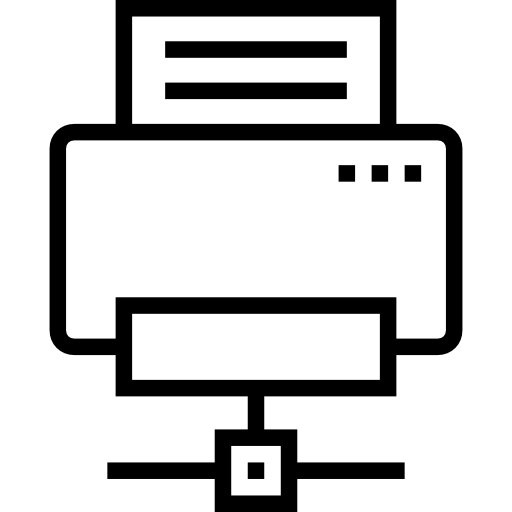 drukarka Prosymbols Lineal ikona