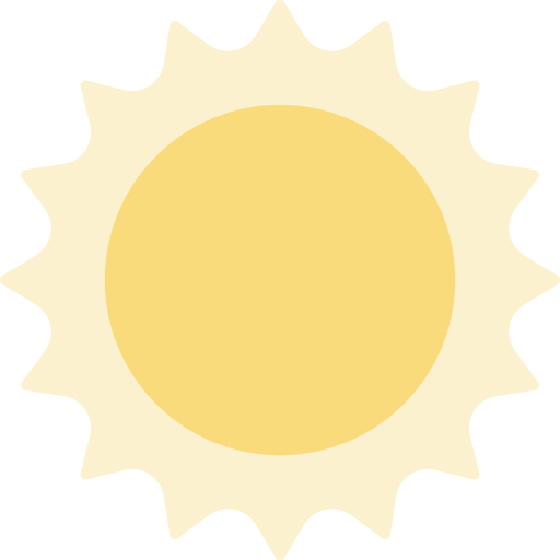 солнце All-inclusive Flat иконка
