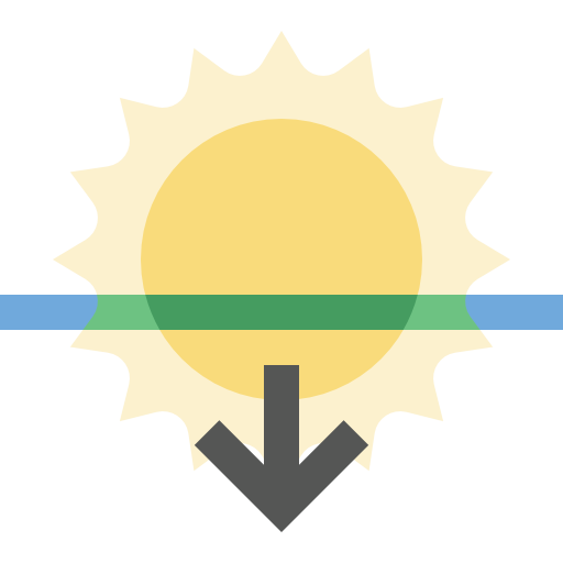 zachód słońca All-inclusive Flat ikona