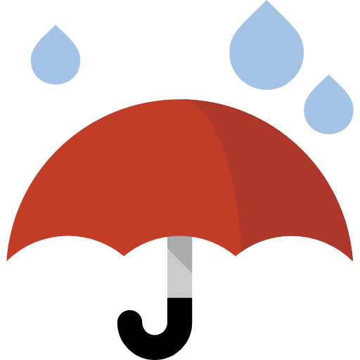 piovere All-inclusive Flat icona