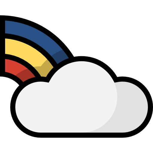 arco iris All-inclusive Lineal color icono