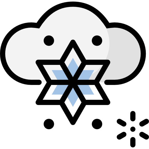 nevicando All-inclusive Lineal color icona