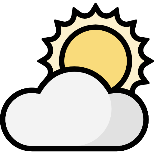 Cloudy day All-inclusive Lineal color icon