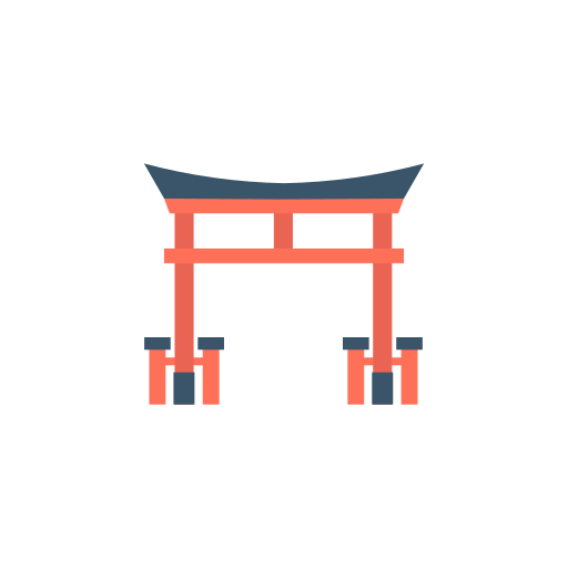 Japanese gate Dinosoft Flat icon