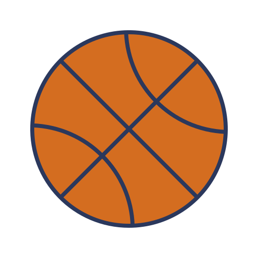 basketball Dinosoft Lineal Color icon