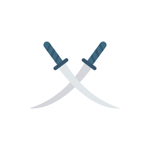 Swords Dinosoft Flat icon