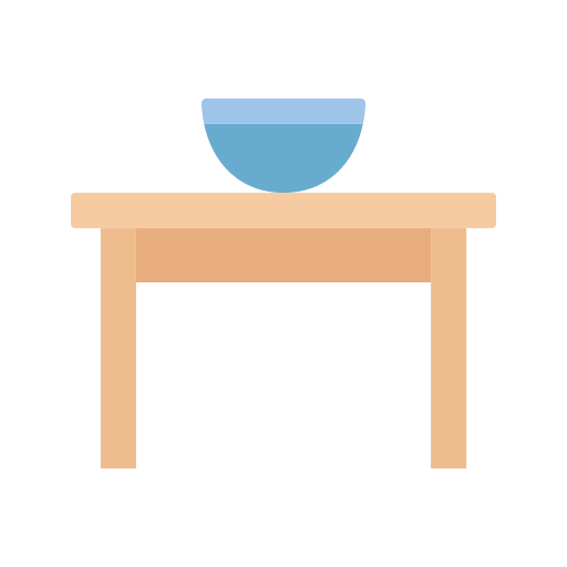 Dinning table Dinosoft Flat icon