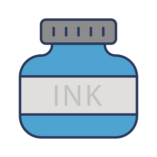 botella de tinta Dinosoft Lineal Color icono