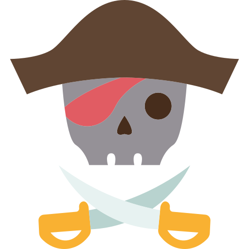 piratería Amethys Design Flat icono