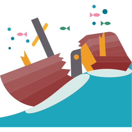 Shipwreck Amethys Design Flat icon