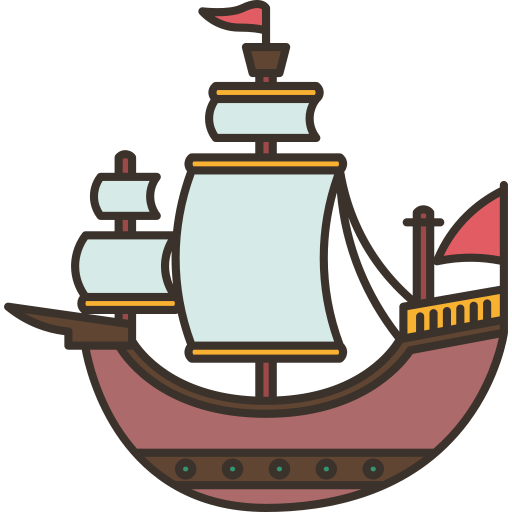 statek żaglowy Amethys Design Lineal Color ikona