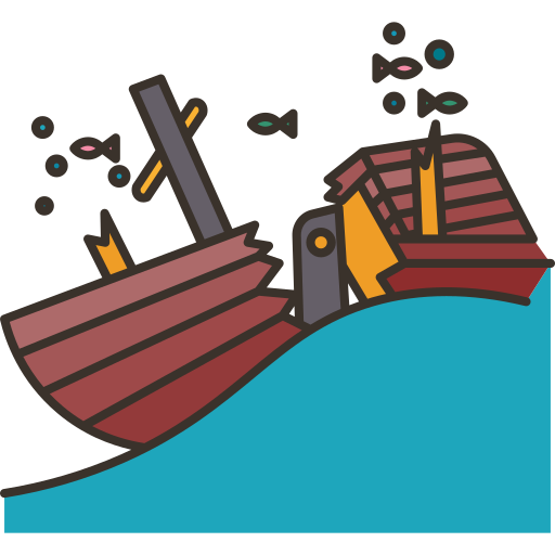 Shipwreck Amethys Design Lineal Color icon