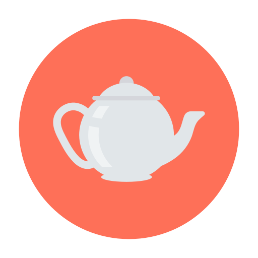Tea pot Dinosoft Circular icon